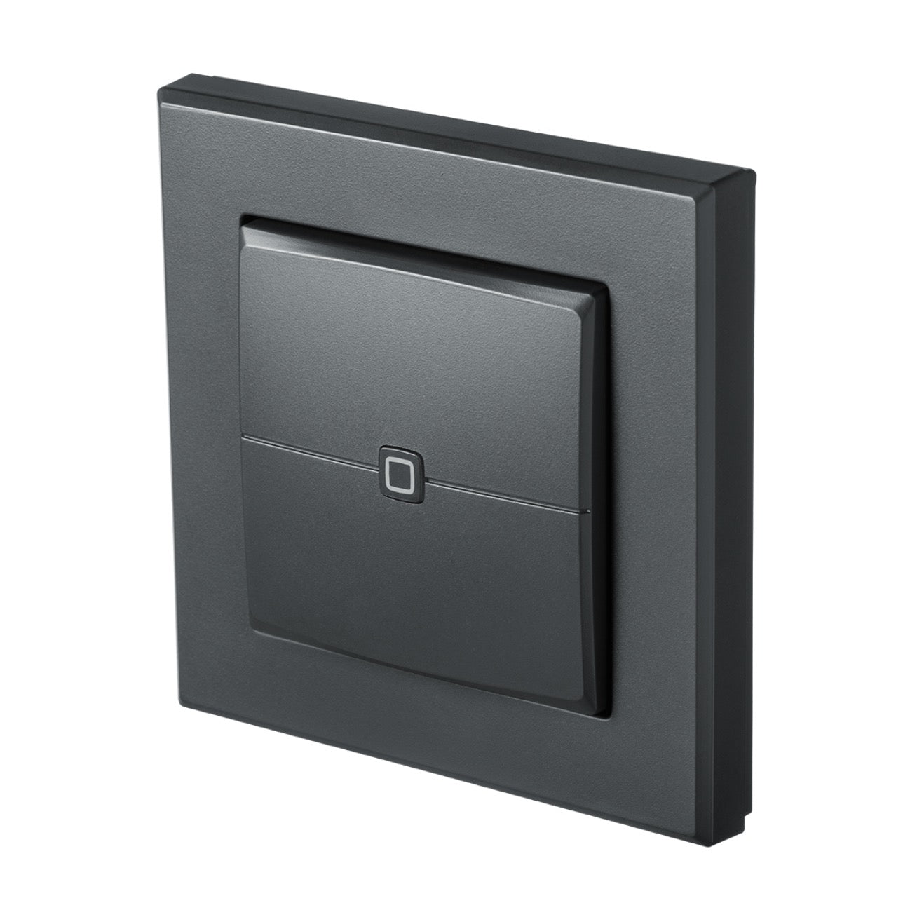 Homematic IP Wandtaster 2-fach anthrazit, schräg
